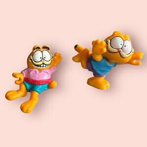 Vintage Garfield 2” Figures 1978-1981 United Feature Syndicate Lot 2 Mini Toy